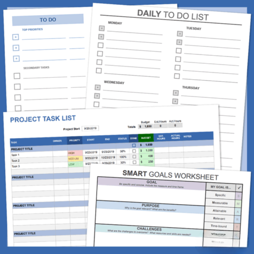 To-Do List with Dates – Printable Planner Sheet