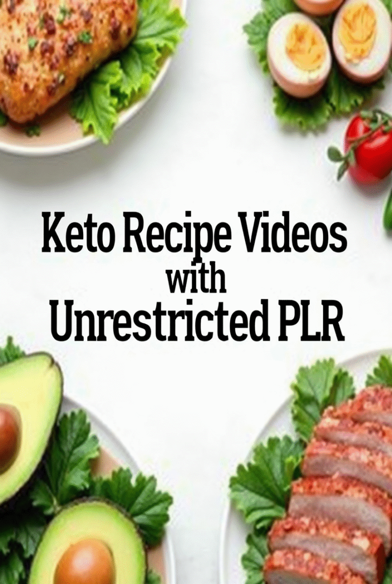 Keto Recipe Videos with Unrestricted PLR
